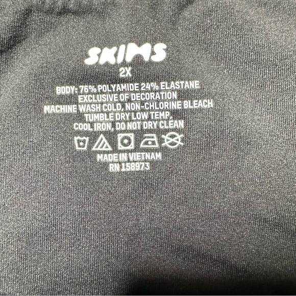 ❗️LAST 1❗️ NEW Skims Fits Everybody Cami Thong Bodysuit in Onyx Women’s 2X - Picture 6 of 7